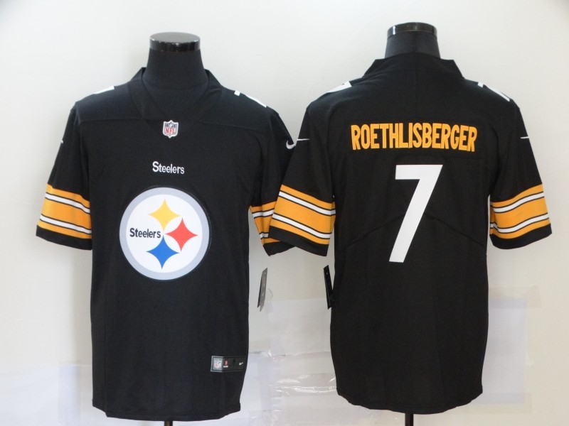 Men's Pittsburgh Steelers Ben Roethlisberger #7 Black Jersey